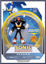 Shadow (with Super Ring) from Sonic the Hedgehog - Basic Series manufactured by Jakks Pacific [Front]