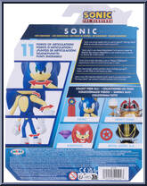 Sonic (Modern, with Blue Checkpoint) from Sonic the Hedgehog - Basic Series manufactured by Jakks Pacific [Back]