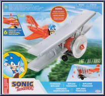 Tornado Biplane Playset from Sonic the Hedgehog - Mini Playsets manufactured by Jakks Pacific [Front]