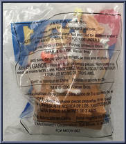 Lola Bunny from Space Jam - Puzzle Base manufactured by McDonald's [Back]