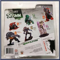 Spawn the Black Knight (Dark Ages Issue 1 Cover Art)  from Spawn - Series 26 - The Art of Spawn manufactured by McFarlane [Back]