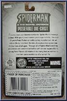 Daredevil from Spider-Man (2000) - Marvel Universe Die-Cast manufactured by Toy Biz [Back]