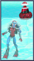 Spider-Man (Scuba Splash) from Spider-Man (2000) - Series  5 manufactured by Toy Biz [Loose]