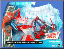 Spider-Man (Spider Cycle) from Spider-Man 3 - Movie - Webworld Racers manufactured by Hasbro [Front]