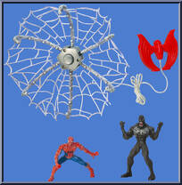 Spider-Man vs. Venom (Snapping Web Trap!) from Spider-Man 3 - Movie - Webworld manufactured by Hasbro [Loose]