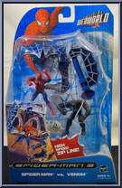 Spider-Man vs. Venom (High Speed Zip Line!) from Spider-Man 3 - Movie - Webworld manufactured by Hasbro [Front]