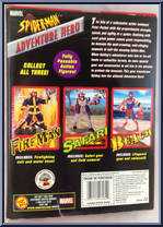 Spider-Man (Fireman) from Spider-Man - Adventure Hero - Boxed manufactured by Toy Biz [Back]