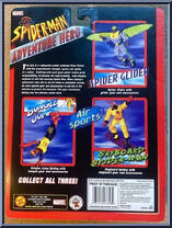 Spider-Man (Spider Glider) from Spider-Man - Adventure Hero - Carded manufactured by Toy Biz [Back]