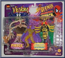 Phage and Swarm from Spider-Man - Canadian 2-Pack - Venom vs. Sneak Attack manufactured by Toy Biz [Front]