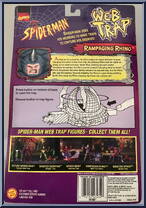 Rampaging Rhino from Spider-Man - Web Trap manufactured by Toy Biz [Back]
