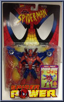 Spider-Man (Triple Threat) from Spider-Man - Spider Power - Series 1 manufactured by Toy Biz [Front]