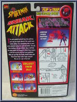 Spider-Man (Web Catcher) from Spider-Man - Flip 'N Trap manufactured by Toy Biz [Back]