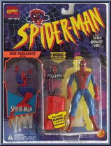 Spider-Man (Web Parachute) from Spider-Man - Animated - Series 2 manufactured by Toy Biz [Front]