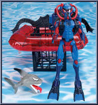 Spider-Man (Shark Trap) from Spider-Man - Web Splashers - The Amazing manufactured by Toy Biz [Loose]