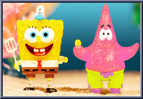 Spongebob & Patrick (BFF) (Glitter) from Spongebob Squarepants - ReAction Figures manufactured by Super7 [Loose]