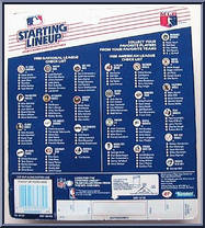 Dan Quisenberry from Starting Lineup - Baseball - 1988 Series manufactured by Kenner [Back]