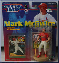 Mark McGwire (Home Run Record Breaker) from Starting Lineup - Baseball - 1999 Series manufactured by Kenner [Front]