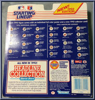 Nolan Ryan from Starting Lineup - Baseball - 1992 Series manufactured by Kenner [Back]