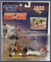 Cal Ripken Jr / Kenny Lofton from Starting Lineup - Baseball - One on One - 1999 manufactured by Kenner [Front]