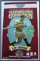 Lou Gehrig from Starting Lineup - Cooperstown Collection - 12" Scale - 1996 manufactured by Kenner [Front]