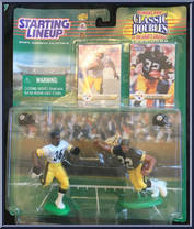 Jerome Bettis / Franco Harris from Starting Lineup - Football - Classic Doubles - 1999 manufactured by Kenner [Front]