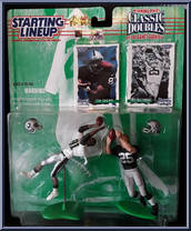 Tim Brown / Fred Biletnikoff from Starting Lineup - Football - Classic Doubles - 1997 manufactured by Kenner [Front]