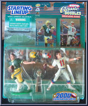 Brett Favre / Drew Bledsoe from Starting Lineup - Football - Classic Doubles - 2000 manufactured by Kenner [Front]