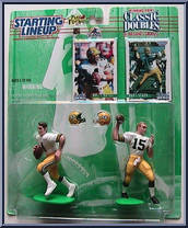 Brett Favre / Bart Starr from Starting Lineup - Football - Classic Doubles - 1997 manufactured by Kenner [Front]