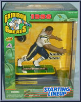 Junior Seau from Starting Lineup - Football - Gridiron Greats - 1998 manufactured by Kenner [Front]
