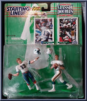 Dan Marino / Bob Griese from Starting Lineup - Football - Classic Doubles - 1997 manufactured by Kenner [Front]