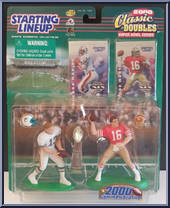 Dan Marino / Joe Montana from Starting Lineup - Football - Classic Doubles - 2000 manufactured by Kenner [Front]