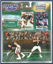 Anthony Munoz / Boomer Esiason from Starting Lineup - Football - Classic Doubles - 1999 manufactured by Kenner [Front]