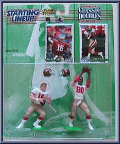 Jerry Rice / Joe Montana from Starting Lineup - Football - Classic Doubles - 1997 manufactured by Kenner [Front]