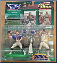 Phil Simms / John Elway from Starting Lineup - Football - Classic Doubles - 2000 manufactured by Kenner [Front]