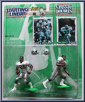 Emmitt Smith / Tony Dorsett from Starting Lineup - Football - Classic Doubles - 1997 manufactured by Kenner [Front]