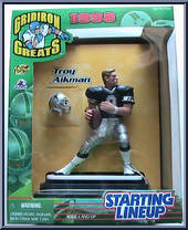 Troy Aikman from Starting Lineup - Football - Gridiron Greats - 1998 manufactured by Kenner [Front]