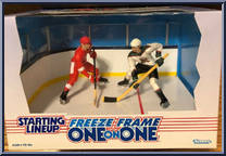 Jeremy Roenick / Steve Yzerman from Starting Lineup - Hockey - One on One - 1997 manufactured by Kenner [Front]