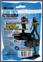 Commander William T Riker from Star Trek - HeroClix - Away Team: Next Generation manufactured by WizKids [Back]