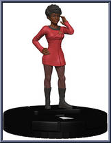 Lt. Uhura from Star Trek - HeroClix - Away Team: Original Series manufactured by WizKids [Loose]