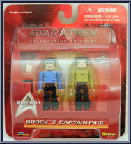 Spock / Captain Pike from Star Trek - Minimates - 2" Scale - Series 1 manufactured by Diamond Select [Front]