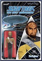 Worf from Star Trek - Next Generation - ReAction Figures manufactured by Super7 [Front]