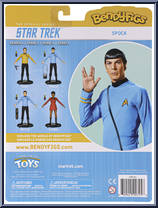 Spock from Star Trek - Bendyfigs manufactured by Noble Toys [Back]