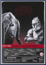 Phase I Clone Trooper & Super Battle Droid from Star Wars - Black Series (2020) - Attack of the Clones manufactured by Hasbro [Back]