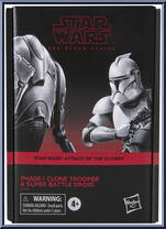 Phase I Clone Trooper & Super Battle Droid from Star Wars - Black Series (2020) - Attack of the Clones manufactured by Hasbro [Front]