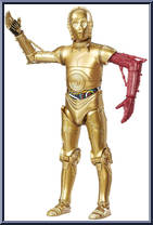 C-3PO (Resistance Base) from Star Wars - Black Series - Red - 6" Scale manufactured by Hasbro [Loose]