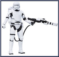 First Order Flametrooper (Force Awakens) from Star Wars - Black Series - Red - 6" Scale manufactured by Hasbro [Loose]