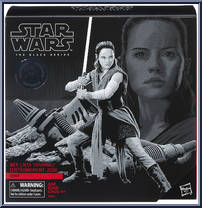 Rey (Jedi Training) (Crait) from Star Wars - Black Series - Red - 6" Scale - Exclusives manufactured by Hasbro [Front]
