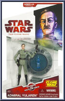Admiral Yularen from Star Wars - Clone Wars (2008) - White / Red Cards manufactured by Hasbro [Front]