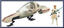 Freeco Speeder / Obi-Wan Kenobi from Star Wars - Clone Wars (2008) - Vehicles manufactured by Hasbro [Loose]