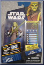 Kit Fisto from Star Wars - Clone Wars (2008) - Battle Game Cards manufactured by Hasbro [Front]